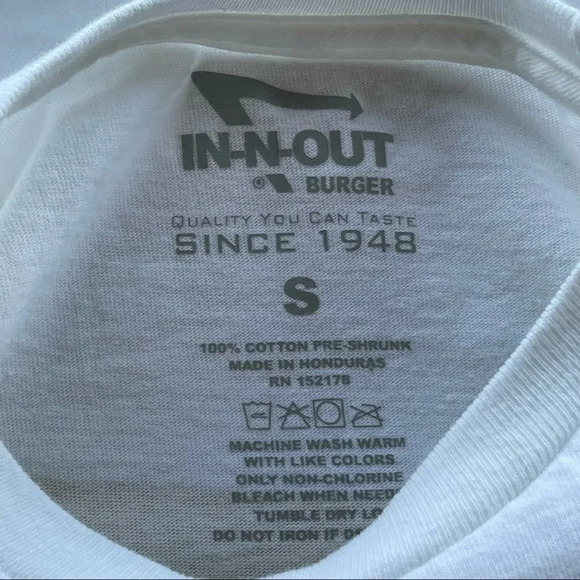 IN-N-OUT  70 Anniversary Shirt kids size Small - Picture 3 of 5